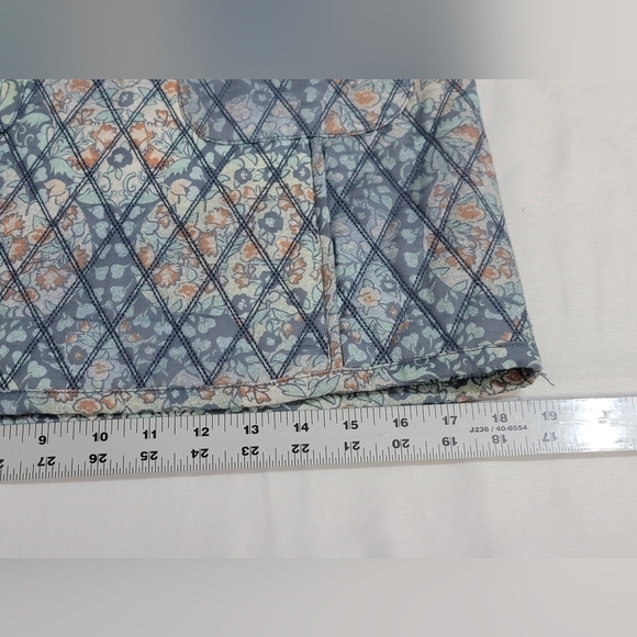 Free People Darla Quilted Mini Skirt Womens Size 2 A- Line Patch Pockets Floral - Picture 9 of 11